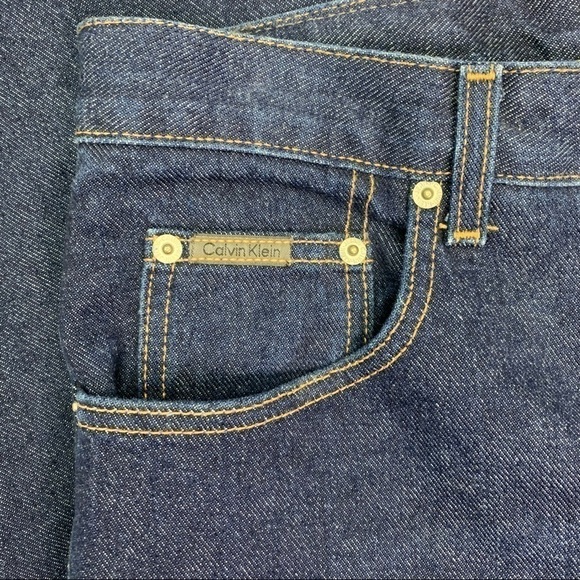 Calvin Klein Jeans Size 12 Vintage Made In USA Cotton Dark Wash High Waist - Picture 6 of 16